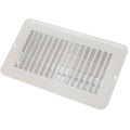 Jr Products JR Products 02-28965 Dampered Floor Register - 4" x 8", White 02-28965